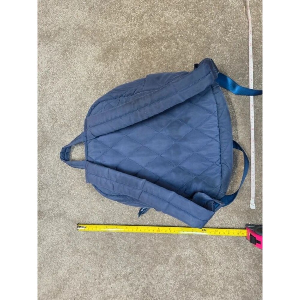Vera Bradley Essential Compact Backpack Classic Navy Quilted - Picture 2 of 7